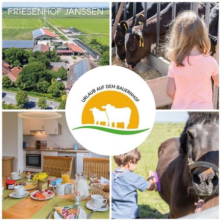 Ferienwohnung Friesenhof Janssen - Urlaub auf dem Bauernhof Neuharlingersiel Exterior foto